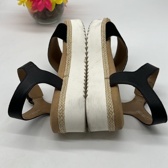 Clark's Collection Black Platform Sandals Size 10 MCS6359F - Picture 4 of 7